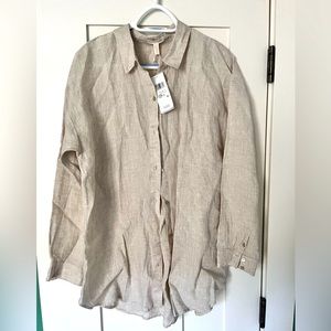 Eileen Fisher linen shirt brand new with tags